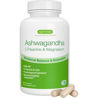 Produktbild von Igennus Ashwagandha KSM-66 mit L-Theanin und Magnesium Adaptogen-Komplex vegan 180 Kapseln