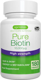 Igennus Biotin Kapseln vegan ohne Zusatzstoffe 180 Stück – Bild 1 von 2