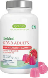 Igennus Calm Magnesium Citrat Gummis mit L-Theanin & B6, vegan, zuckerfrei, für Kinder & Erwachsene – Bild 1 von 1