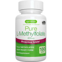 Produktbild von Igennus Folsäure als L-Methylfolat Tabletten vegan ohne Zusatzstoffe 180 Stück