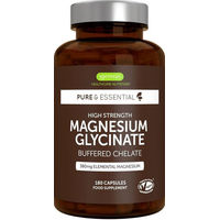 Produktbild von Igennus Magnesium Bisglycinat 380 mg elementares Magnesium Kapseln 180 Stück ohne Zusatzstoffe für Erwachsene