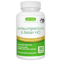 Produktbild von Igennus Multi-Enzym-Komplex mit Betain HCl und Bromelain vegane Kapseln 90 Stück