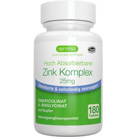 Produktbild von Igennus Zink Tabletten mit Zinkbisglycinat 25 mg, 180 Stück, hochdosiert