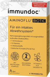 Immundoc Aminoflu Biotic Trinkgranulat mit Aminosäuren, Vitaminen und Mineralstoffen, vegetarisch und laktosefrei – Bild 1 von 1