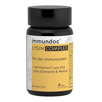 Produktbild von Immundoc LYSIN COMPLEX L-Lysin Tabletten mit Vitamin C und Zink, vegetarisch, glutenfrei und laktosefrei