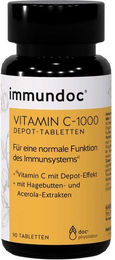Immundoc Vitamin C 1000 Ascorbinsäure Depot Tabletten vegetarisch glutenfrei laktosefrei 90 Stück – Bild 1 von 1