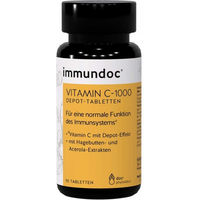 Produktbild von Immundoc Vitamin C 1000 Ascorbinsäure Depot Tabletten vegetarisch glutenfrei laktosefrei 90 Stück