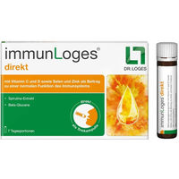 Produktbild von immunLoges direkt Trinkampullen mit Vitamin C, Vitamin D, Selen und Zink, 7 Stück
