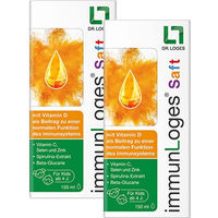 Produktbild von immunLoges Saft von Dr. Loges mit Vitamin C und Zink für Kinder und Erwachsene