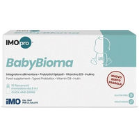 Produktbild von IMOPRO BABYBIOMA Probiotikum für Säuglinge Erdbeergeschmack glutenfrei 10 Fläschchen à 8 ml
