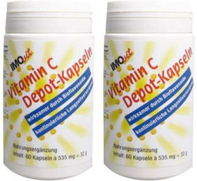 IMOvit Vitamin C Depot-Kapseln mit Calciumascorbat 300 mg 60 Kapseln – Bild 1 von 1