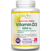 Produktbild von Incite Nutrition Vitamin D3 Tabletten vegetarisch ohne Zusatzstoffe 400 mg