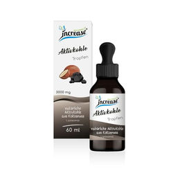 Increase Aktivkohle Tropfen vegan laktosefrei 60 ml – Bild 1 von 2