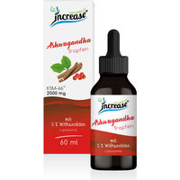 Produktbild von Increase Liposomale Ashwagandha Tropfen mit KSM-66 2000mg pro Tagesdosis 60ml vegan und laktosefrei