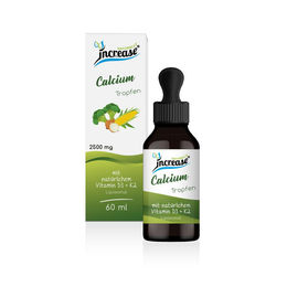 Increase Liposomale Calcium Tropfen mit Vitamin D3 und K2 vegan laktosefrei 60 ml – Bild 1 von 1