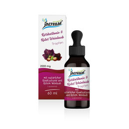 Increase Liposomale Rosskastanie und Rotes Weinlaub Tropfen vegan 60 ml – Bild 1 von 2