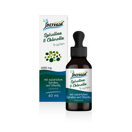 Increase Liposomale Spirulina und Chlorella Superfood-Mischung Tropfen vegan laktosefrei 60 ml – Bild 1 von 2
