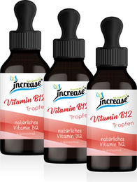 Increase Liposomale Vitamin B12 Tropfen hochdosiert 500µg vegan und laktosefrei 3 x 60 ml – Bild 1 von 2