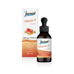 Increase Liposomales Vitamin A Tropfen hochdosiert vegan laktosefrei 60 ml – Bild 1 von 2