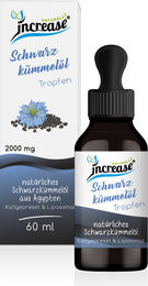 Increase Schwarzkümmelöl Tropfen vegan 60 ml – Bild 1 von 3