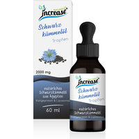 Produktbild von Increase Schwarzkümmelöl Tropfen vegan 60 ml