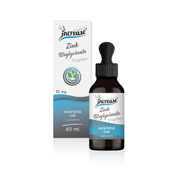 Increase Zink Bisglycinat Tropfen laktosefrei 60 ml – Bild 1 von 2