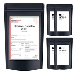 INGREO Essential Flohsamenschalen gemahlen 99% rein extra weiß Pulver glutenfrei und ohne Zusatzstoffe 5kg (5x1kg) – Bild 1 von 6