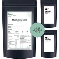 Produktbild von INGREO Essential Hyaluronsäure Natriumhyaluronat Mittelmolekular Vegan Pulver 3kg
