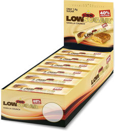 inkospor X-Treme Low Sugar Proteinriegel Vanilla Crunch 24 x 65 g – Bild 1 von 2