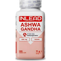 Produktbild von INLEAD Ashwagandha KSM-66 Kapseln vegan 120 Stück