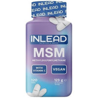 Produktbild von INLEAD MSM + Vitamine Kapseln vegan glutenfrei laktosefrei 120 Stück