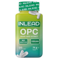 Produktbild von INLEAD OPC Traubenkernextrakt Kapseln 120 Stück glutenfrei und laktosefrei
