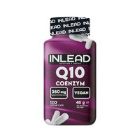 Produktbild von INLEAD Q10 Coenzym 250mg Ubichinon mit Vitamin E und schwarzem Pfefferextrakt, 120 Kapseln, vegan, glutenfrei und laktosefrei