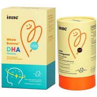 Produktbild von inne DHA memo Kapseln und inne Lutein Fruchtgummis zuckerfrei für Kinder