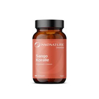 Produktbild von InnoNature Algenkalk Sango Kapseln | Natürliches Calcium und Magnesium | 90 Kapseln | vegan, laktosefrei und glutenfrei