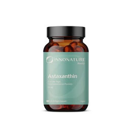InnoNature Astaxanthin Kapseln 45 mg 90 Kapseln vegan glutenfrei laktosefrei zuckerfrei ohne Zusatzstoffe – Bild 1 von 2