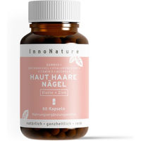 Produktbild von InnoNature Beauty-Kollagen-Kombi Kapseln mit Bambus, Brennnessel, Hyaluronsäure, Biotin und Zink vegan 60 Kapseln