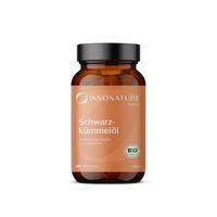 Produktbild von InnoNature Bio Schwarzkümmelöl Kapseln, 120 vegane Kapseln