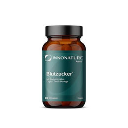 InnoNature Blutzucker Kapseln mit Chrom, Phaseolin und Moringa, 60 Kapseln, vegan, zuckerfrei und laktosefrei – Bild 1 von 3