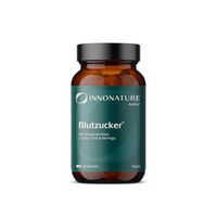 Produktbild von InnoNature Blutzucker Kapseln mit Chrom, Phaseolin und Moringa, 60 Kapseln, vegan, zuckerfrei und laktosefrei