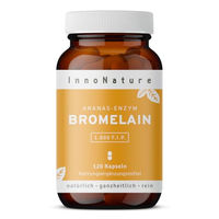 Produktbild von InnoNature Bromelain Kapseln 60 mg 120 Kapseln ohne Zusatzstoffe