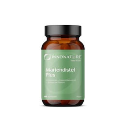 InnoNature Mariendistel Plus Kapseln ohne Zusatzstoffe, 90 Kapseln – Bild 1 von 2