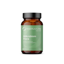InnoNature Mikrobiom Flora 60 Kapseln mit Saccharomyces Boulardii und Inulin aus Chicorée, vegan und zuckerfrei – Bild 1 von 1