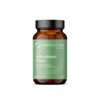 Produktbild von InnoNature Mikrobiom Flora 60 Kapseln mit Saccharomyces Boulardii und Inulin aus Chicorée, vegan und zuckerfrei
