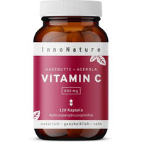 Produktbild von InnoNature Natürliches Vitamin C aus Acerola und Hagebutte Kapseln 120 Stück