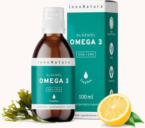 InnoNature Omega 3 Algenöl Vegan 100 ml – Bild 1 von 2