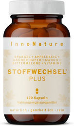 InnoNature Stoffwechsel Plus Kapseln mit Kräuter-Komplex vegan 120 Stück – Bild 1 von 2