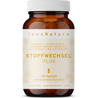 Produktbild von InnoNature Stoffwechsel Plus Kapseln mit Kräuter-Komplex vegan 120 Stück
