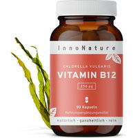 Produktbild von InnoNature Vitamin B12 Kapseln mit Chlorella, 90 Kapseln, vegan