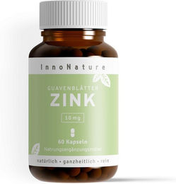 InnoNature Zink Kapseln, vegan, glutenfrei, laktosefrei und zuckerfrei, 60 Kapseln – Bild 1 von 1